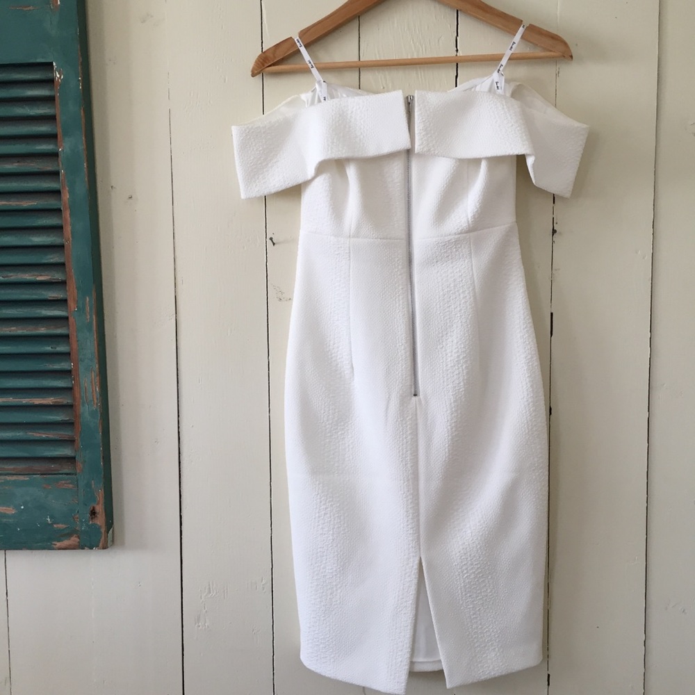 Bardot Eva, off the shoulder dress, white - Picture 5 of 5